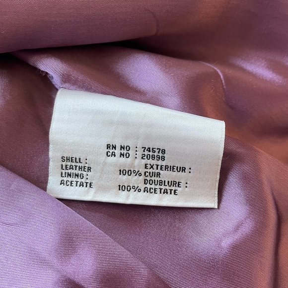 Pink Genuine Leather Jacker - Picture 7 of 9